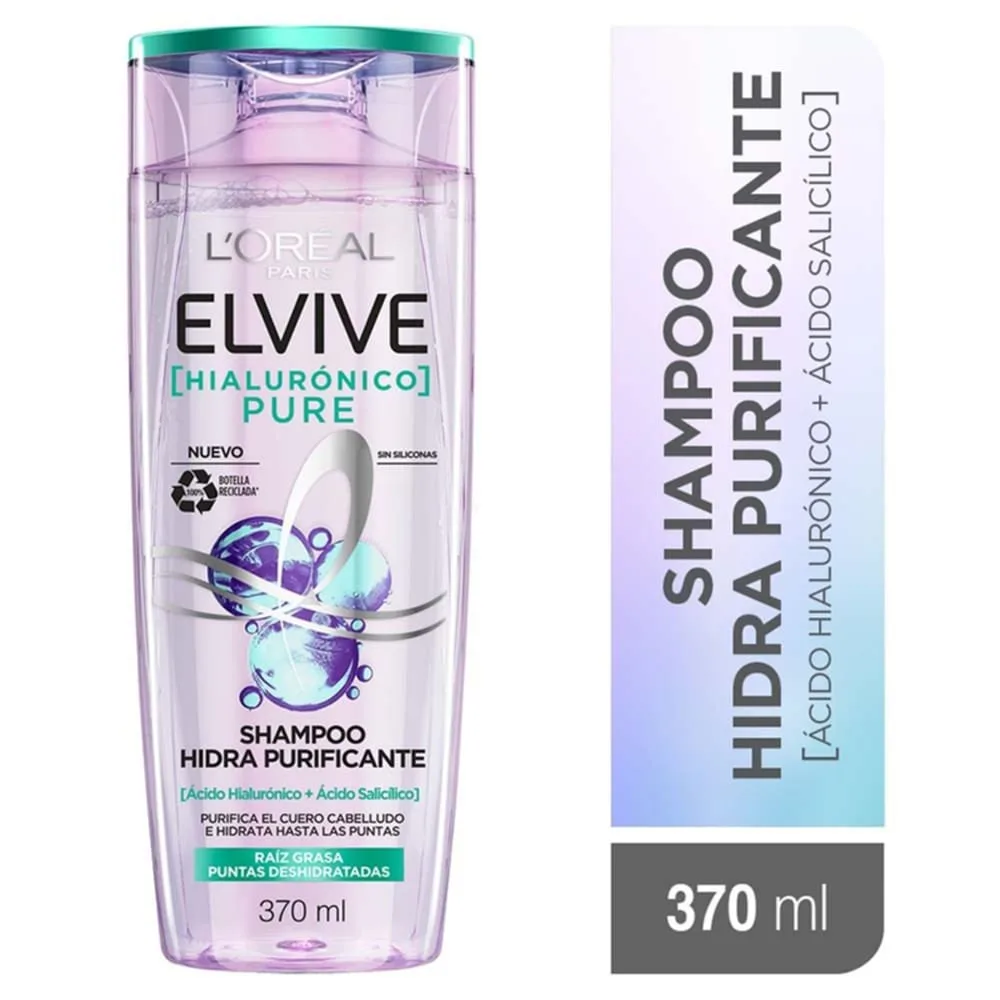 Shampoo L´Oréal Paris Elvive Pure –  370 ml