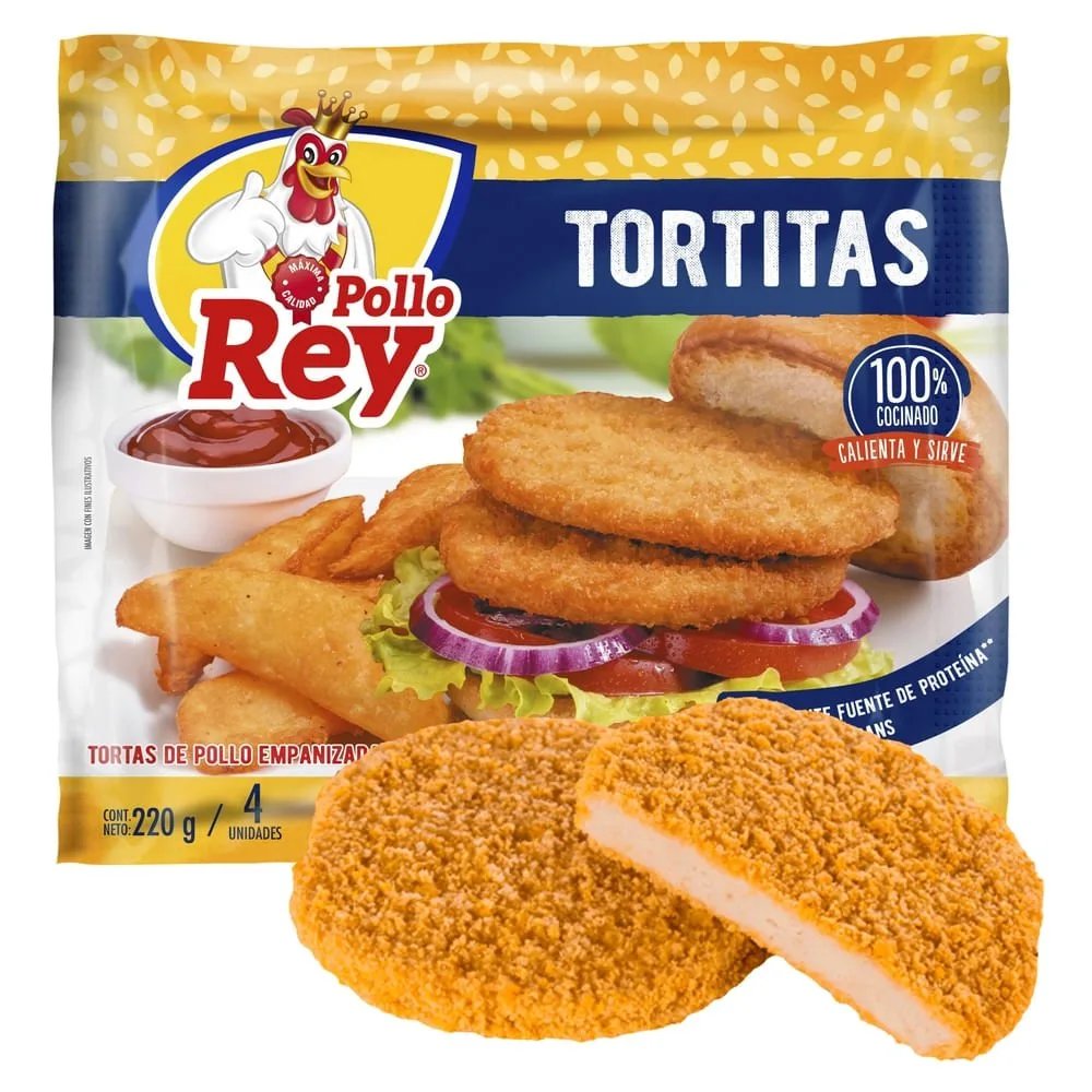 Tortita Pollo Rey empanizada Pollo Rey – 220 g