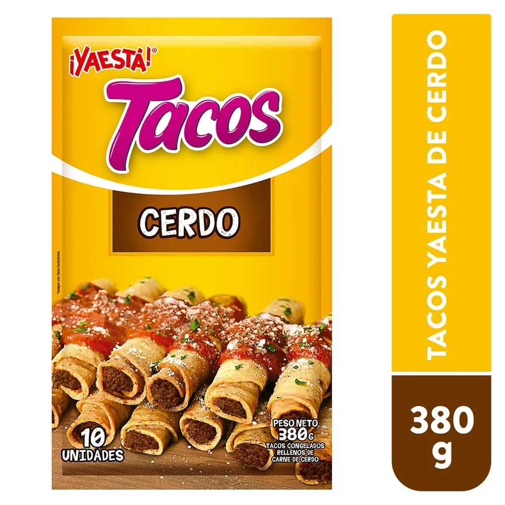 Tacos de cerdo YaEstá paquete 10 Uds – 380 g