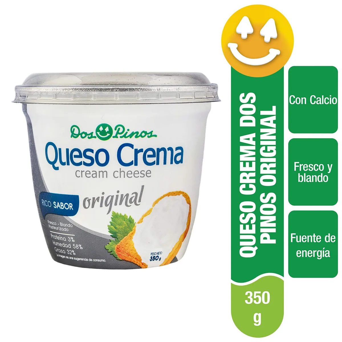 Queso Crema Dos Pinos original – 350 g