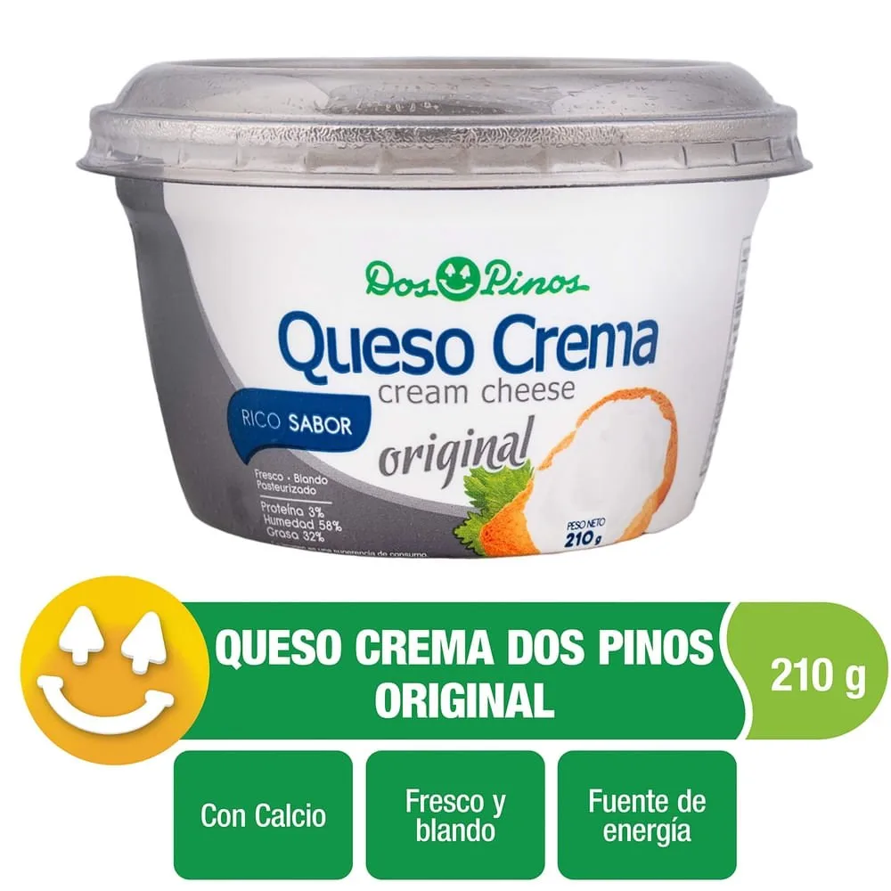 Queso Crema Dos Pinos Original – 210 g