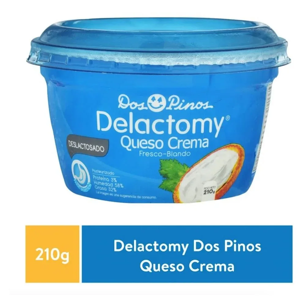 Queso crema Dos Pinos delactomy – 210 g